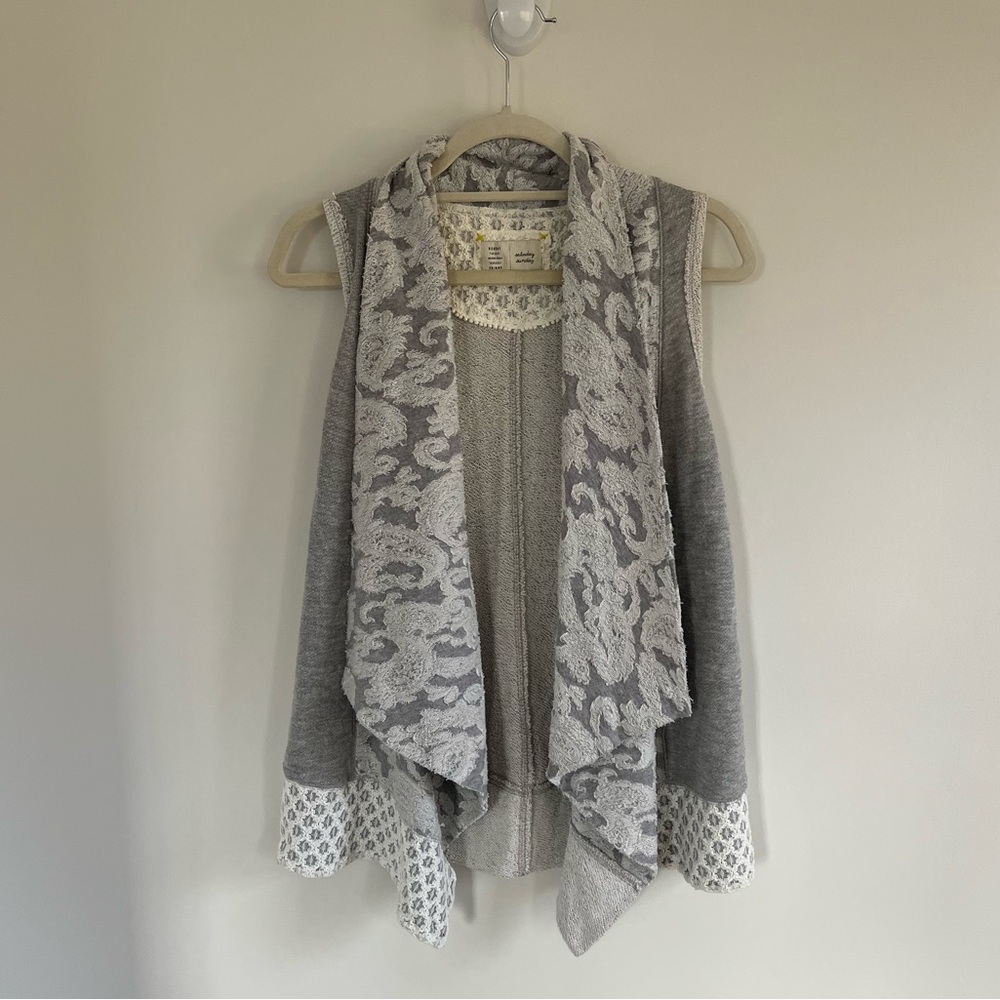Anthropologie sweater cardigan vest